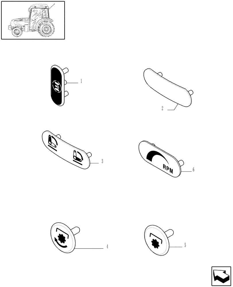 Схема запчастей Case IH JX1095N - (1.98.0[03]) - DECALS (13) - DECALS