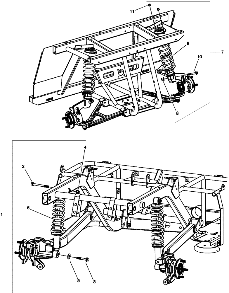 Схема запчастей Case IH SCOUT - (48.134.01) - SPRINGS AND SHOCKS (48) - TRACKS & TRACK SUSPENSION