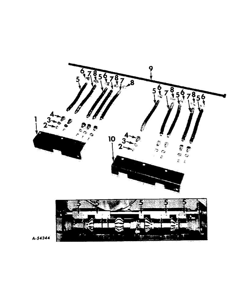 Схема запчастей Case IH 2-PR - (088) - BANK LUBRICATION ATTACHMENT, HUSKING UNIT LUBRICATION (71) - LUBRICATION SYSTEM