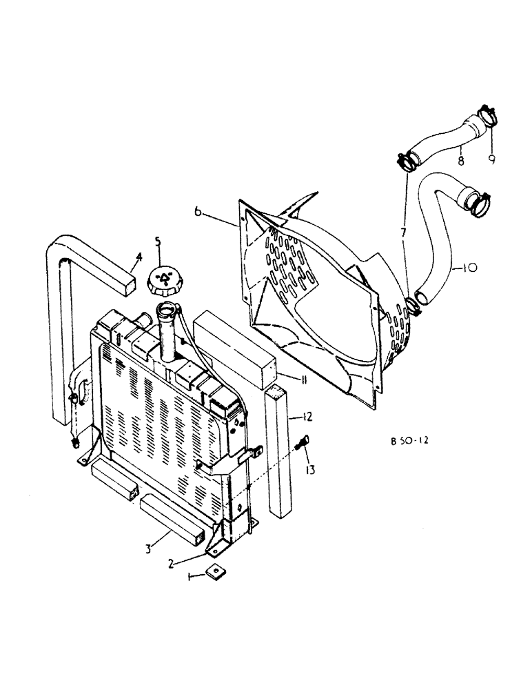 Схема запчастей Case IH 385 - (06-02) - COOLING, RADIATOR AND CONNECTIONS Cooling