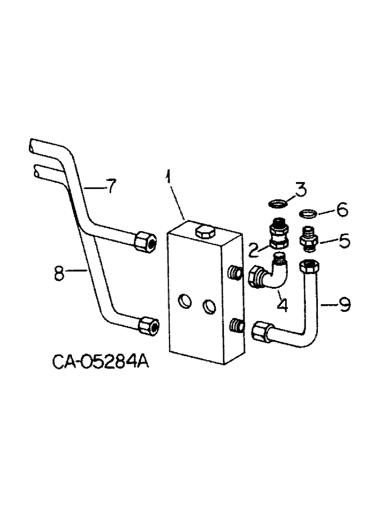 Схема запчастей Case IH 886 - (10-62) - HYDRAULIC, ALTERNATING CHECK VALVE CONNECTIONS (07) - HYDRAULICS