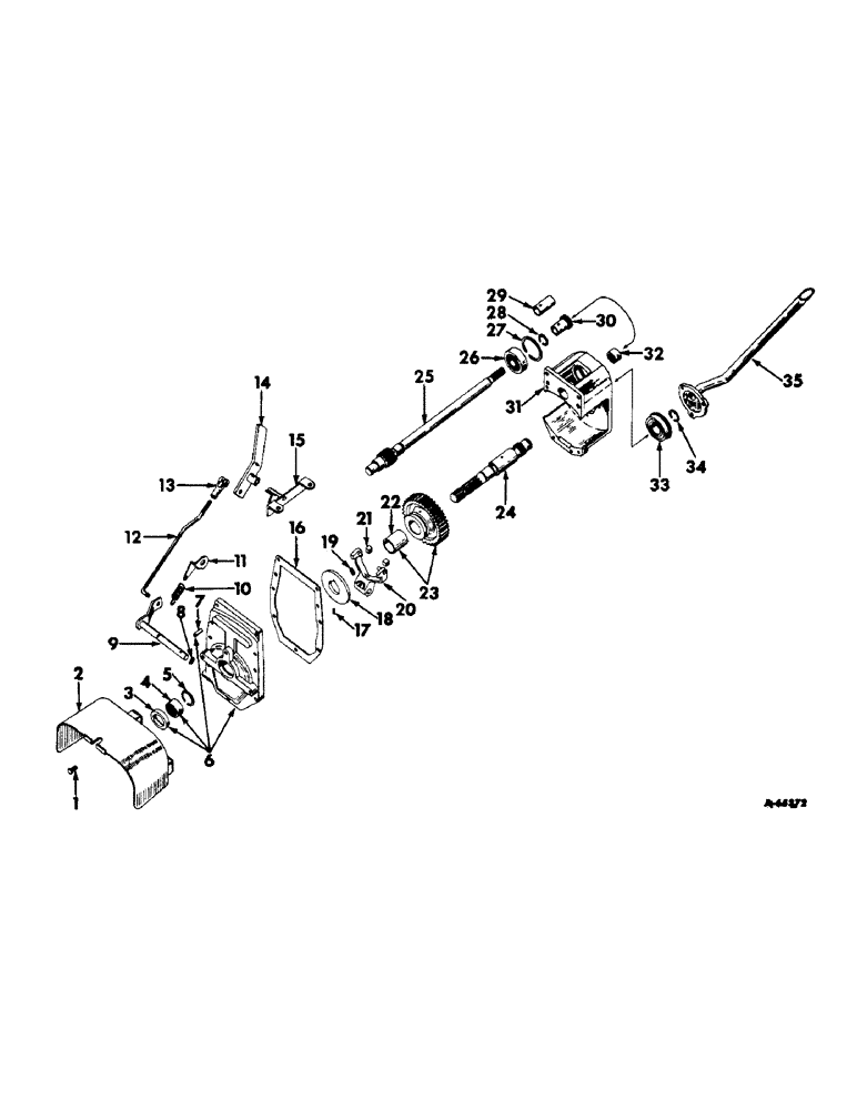 Схема запчастей Case IH 404 - (066) - REAR FRAME AND DRIVING MECHANISMS, POWER TAKE-OFF, TRANSMISSION DRIVEN Rear Frame & Driving Mechanisms
