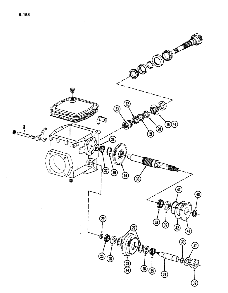Схема запчастей Case IH 782 - (6-158) - DRUM DRIVE (03) - POWER TRAIN