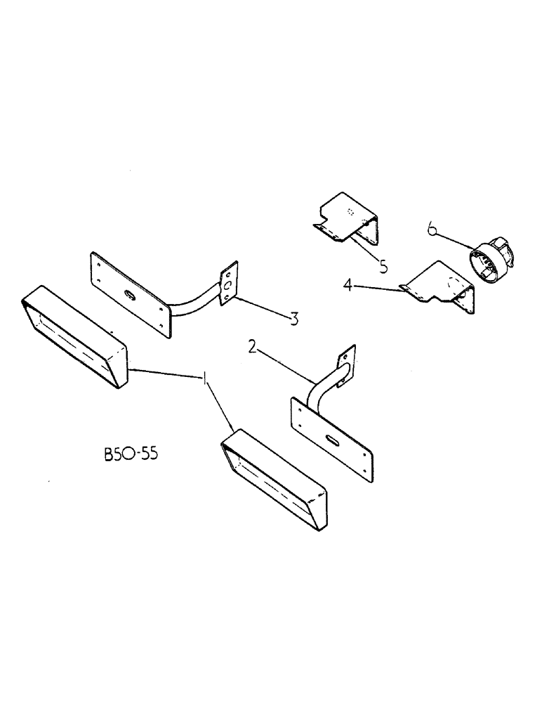 Схема запчастей Case IH 268 - (08-022) - CAB LIGHT SUPPORTS AND 7-PIN SOCKET (06) - ELECTRICAL