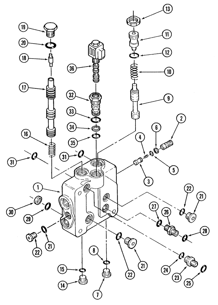 Схема запчастей Case IH STX325 - (08-15) - REGULATOR VALVE ASSY (08) - HYDRAULICS