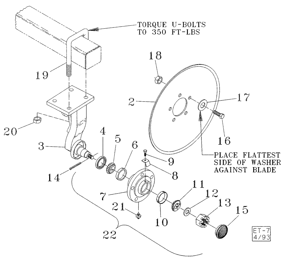 Схема запчастей Case IH 527B - (75.200.03) - DISC MOUNT (75) - SOIL PREPARATION