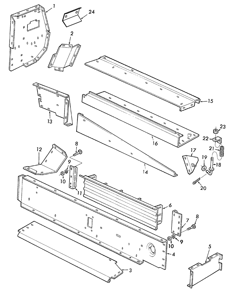 Схема запчастей Case IH SBX520 - (035) - FEEDER SHIELDING, SBX520 (60) - PRODUCT FEEDING