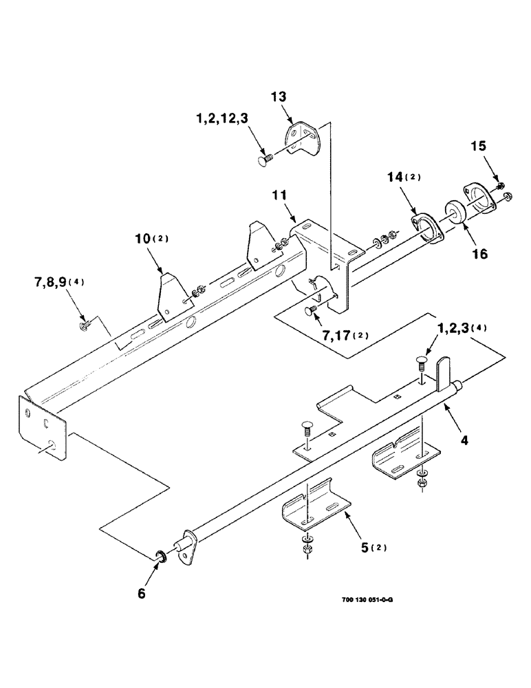 Схема запчастей Case IH 8850 - (05-18) - LOCK ASSEMBLY (07) - BRAKES