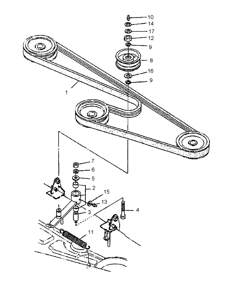 Схема запчастей Case IH 715667046 - (005) - TENSION 