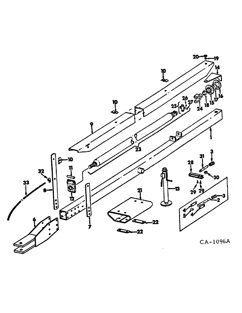 Схема запчастей Case IH 990 - (S-09) - TONGUE AND INPUT DRIVE 
