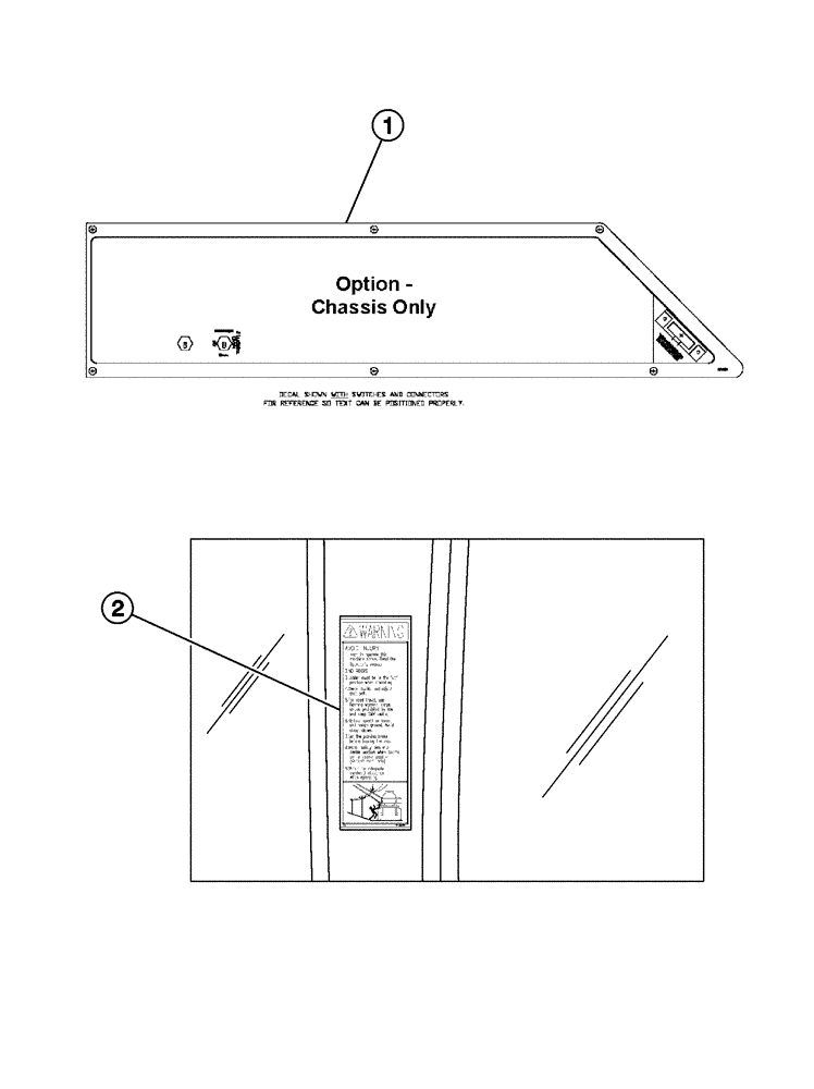 Схема запчастей Case IH FLX4375 - (09-002) - INTERIOR DECALS-GRAPHICS (13) - DECALS