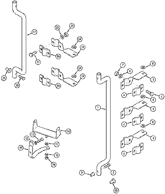 Схема запчастей Case IH MX150 - (09-20) - MONITOR MOUNTING (90) - PLATFORM, CAB, BODYWORK AND DECALS
