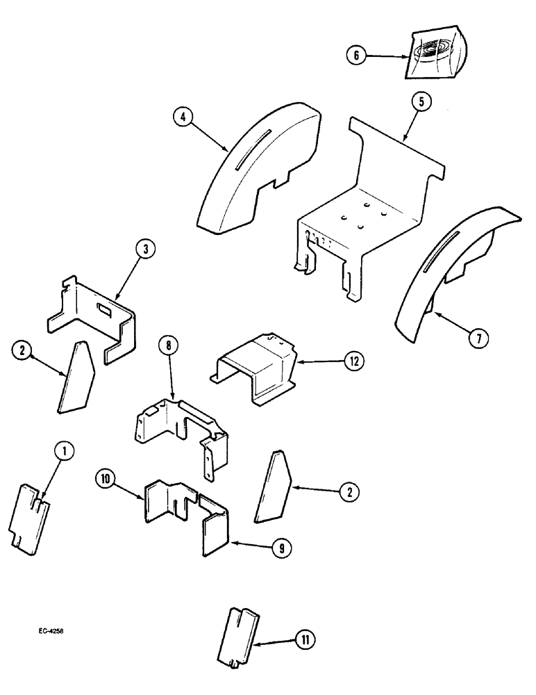 Схема запчастей Case IH 2120 - (9-044) - SOUND PACKAGE - OPERATORS CAB, 3 CYL, NARROW DELUXE 92 , VINYARD DELUXE 92 (09) - CHASSIS/ATTACHMENTS