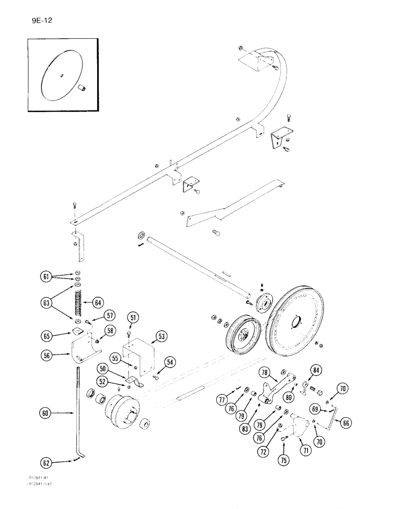Схема запчастей Case IH 1640 - (9E-12) - GRAIN TANK UNLOADER BELT DRIVE, PRIOR TO P.I.N. JJC0097103 (CONTD) (17) - GRAIN TANK & UNLOADER