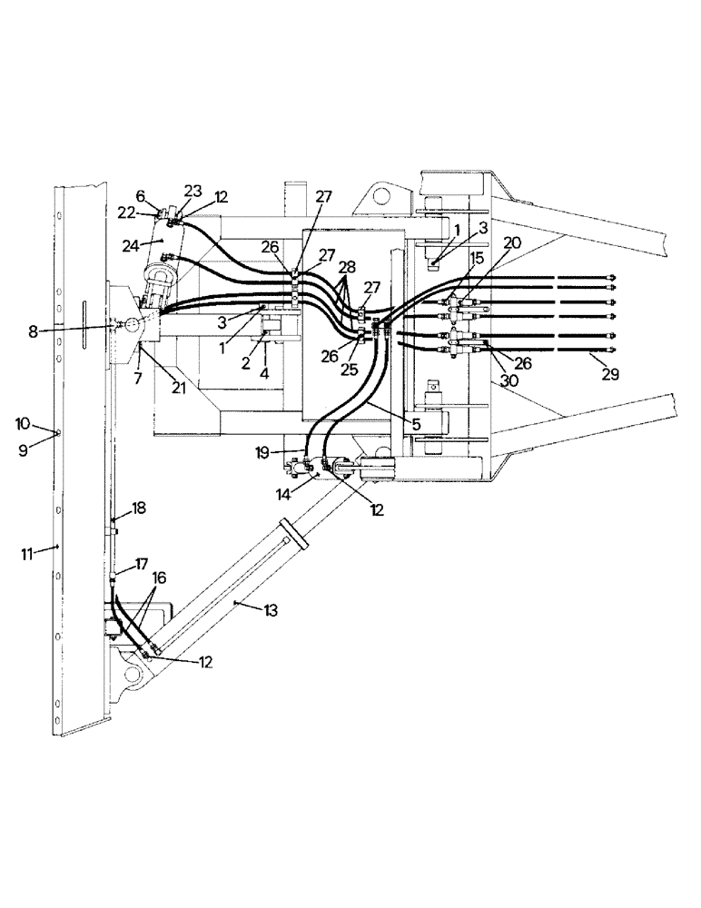 Схема запчастей Case IH ST325 - (10-39) - DAKOTA TILT ANGLE UTILITY BLADE HYD (19) - OPTIONS