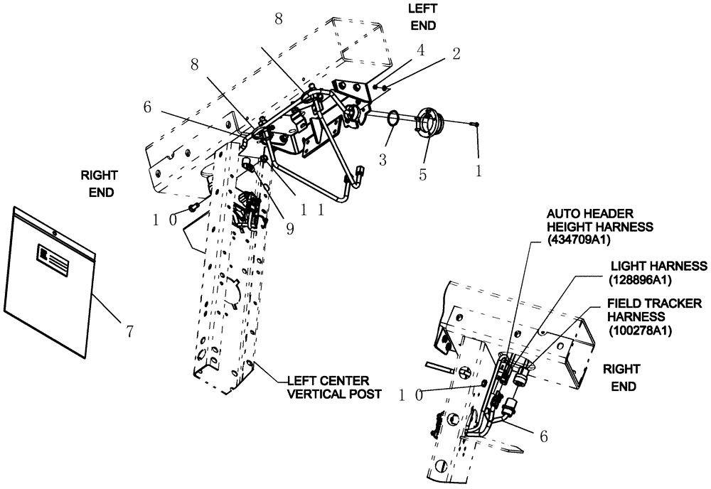 Схема запчастей Case IH 1020 - (04-04) - KIT, CONVERSION FOR BRAZILIAN AF COMBINES, ELECTRICAL (04) - ELECTRICAL SYSTEMS