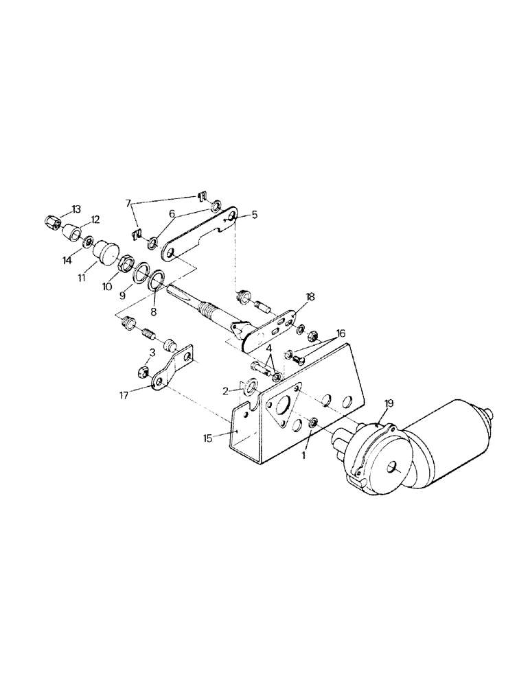 Схема запчастей Case IH ST470 - (01-34) - WIPER DRIVE (10) - CAB