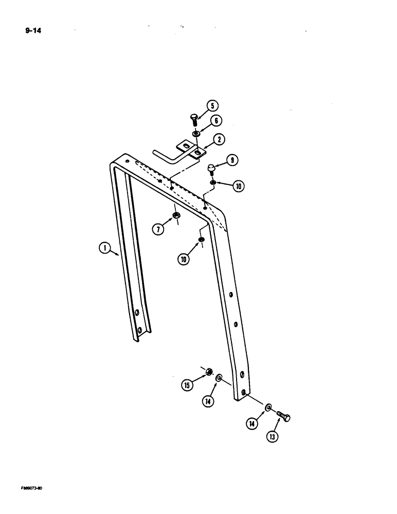 Схема запчастей Case IH 9170 - (9-014) - HOOD SUPPORT (09) - CHASSIS/ATTACHMENTS