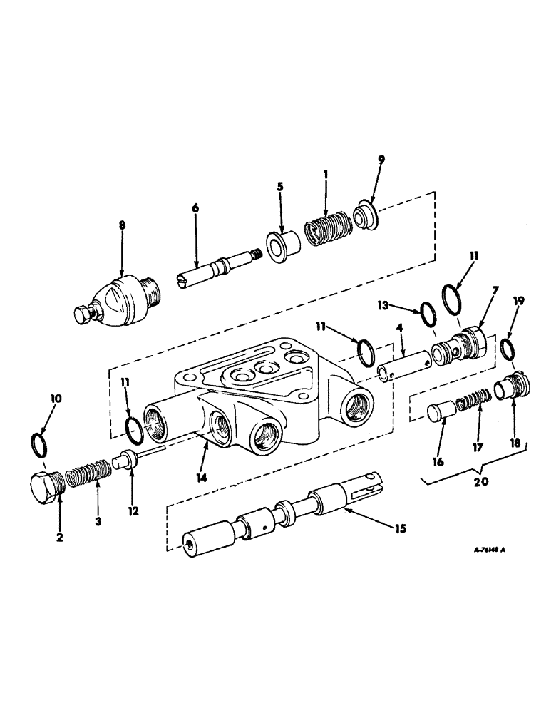 Схема запчастей Case IH 503 - (240) - PLATFORM AUTOMATIC CONTROL ATTACHMENT LIFT VALVE (88) - ACCESSORIES