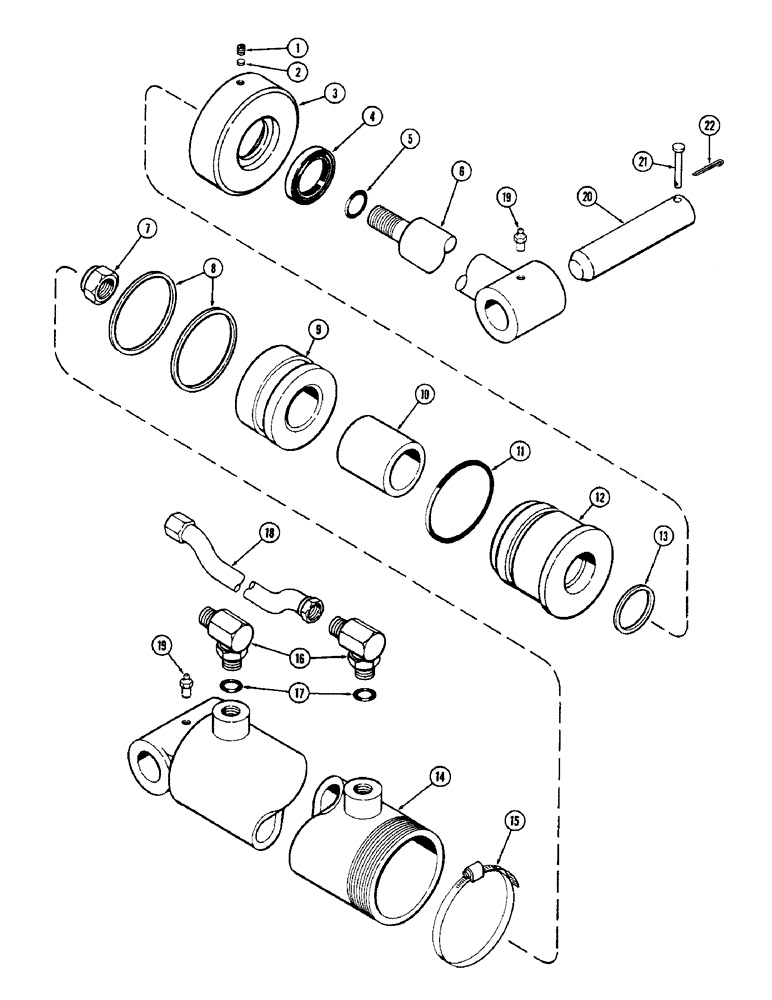 Схема запчастей Case IH 90 - (12) - T57030 BUCKET CYLINDER (35) - HYDRAULIC SYSTEMS