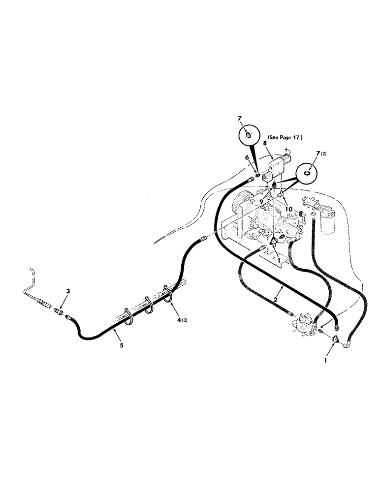 Схема запчастей Case IH 8830 - (16) - HYDRAULIC ASSEMBLY, REEL LIFT, TRACTOR (35) - HYDRAULIC SYSTEMS