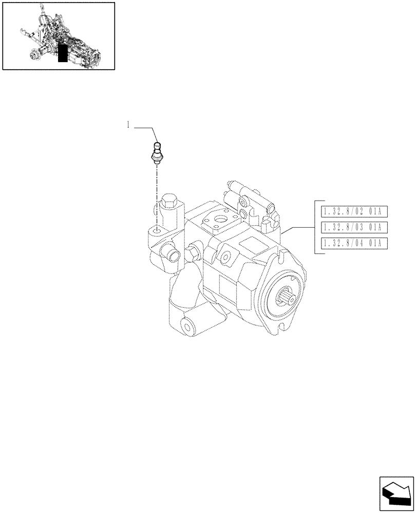 Схема запчастей Case IH MAXXUM 140 - (1.75.0[16]) - HYDRAULIC PUMP SWITCH - D6562 (06) - ELECTRICAL SYSTEMS