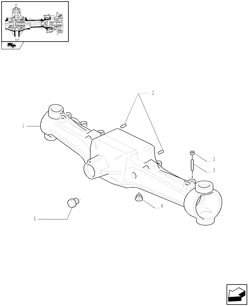 Схема запчастей Case IH MAXXUM 115 - (1.40.2/01) - (CL.3) SUSPENDED FRONT AXLE WITH HYDR. DIFFER. LOCK, STEERING SENSOR AND BRAKES - BOX (VAR.330427) (04) - FRONT AXLE & STEERING