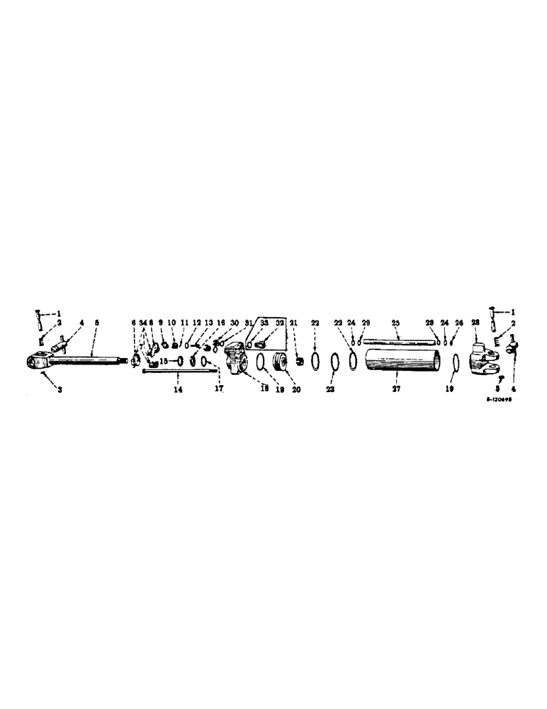 Схема запчастей Case IH 314 - (Q-18) - HYDRAULIC CYLINDER, 2-1/2 X 8 