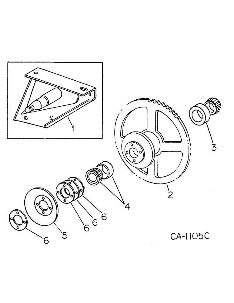 Схема запчастей Case IH 990 - (S-24) - REDUCTION DRIVE SHAFT 
