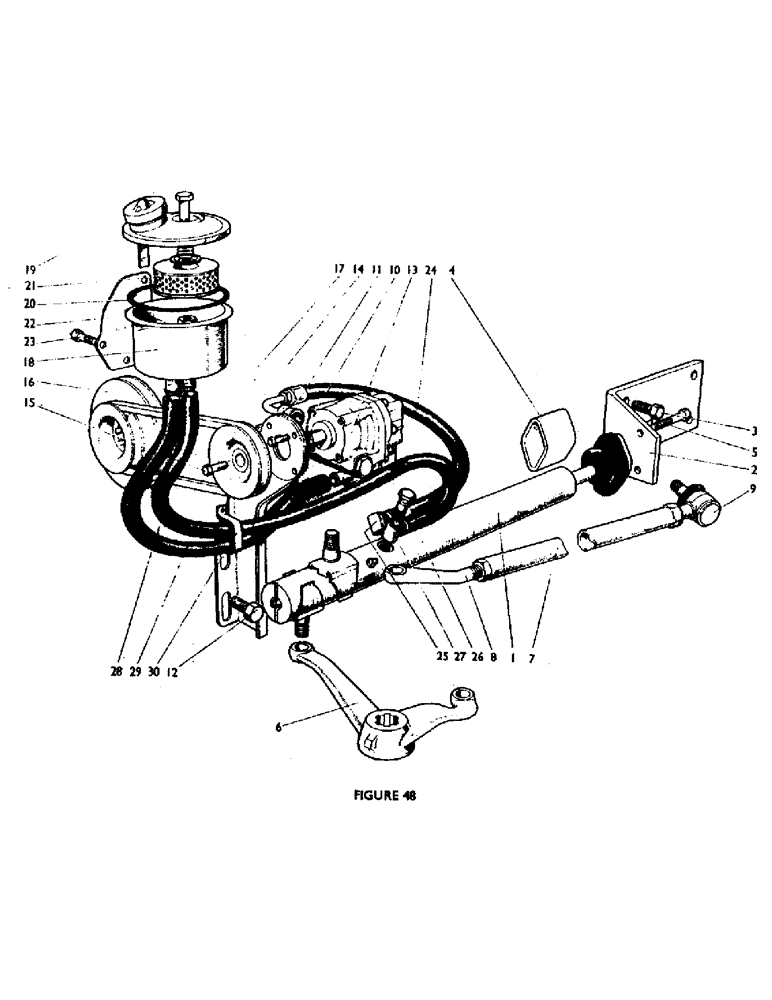 Схема запчастей Case IH 880F - (72) - POWER ASSISTED STEERING (U599) OPTIONAL EQUIPMENT Steering & Front Axle