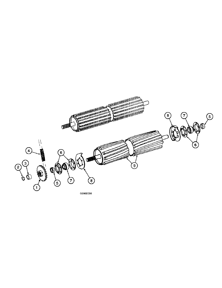 Схема запчастей Case IH INTERNATIONAL - (3-58) - CONDITIONER LOWER ROLL, HEADER MOUNTED, PRIOR TO SERIAL NUMBER 3101 (15) - CROP CONDITIONING