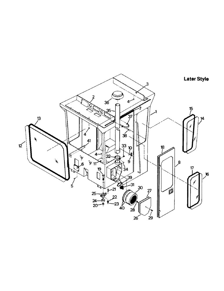 Схема запчастей Case IH PTA280 - (01-03) - CAB (10) - CAB