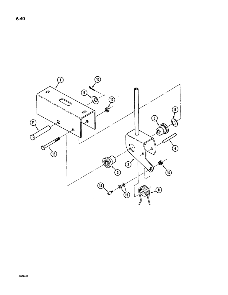 Схема запчастей Case IH 9260 - (6-040) - TRANSMISSION SHIFT CONTROLS, PULSER CONTROL (06) - POWER TRAIN