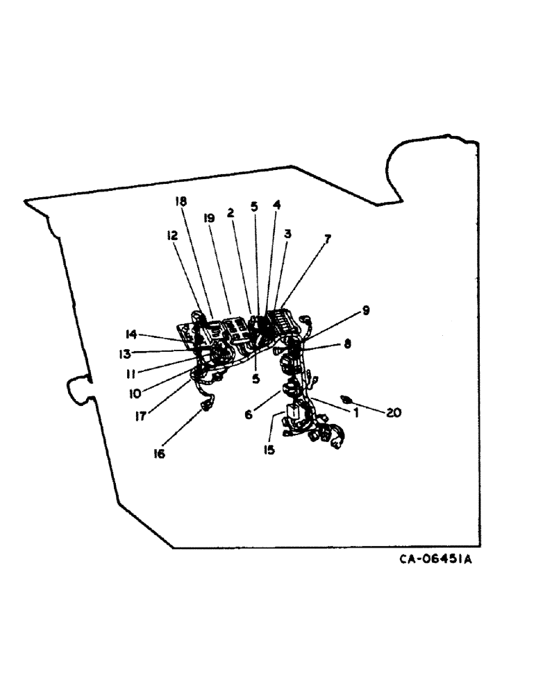 Схема запчастей Case IH 1420 - (08-03) - ELECTRICAL, WIRING DIAGRAM, INSTRUMENT PANEL (06) - ELECTRICAL