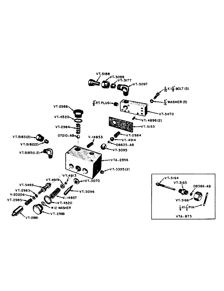 Схема запчастей Case IH VAI-SERIES - (083) - HYDRAULIC DEPTH CONTROL VALVE ASSEMBLY (08) - HYDRAULICS