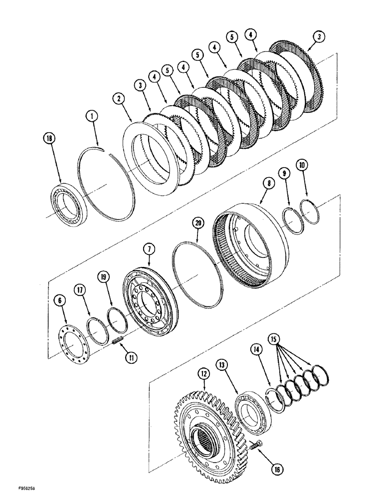 Схема запчастей Case IH 9350 - (6-088) - 24 SPEED SYNCHROSHIFT TRANSMISSION ASSEMBLY, INPUT SHAFT (06) - POWER TRAIN