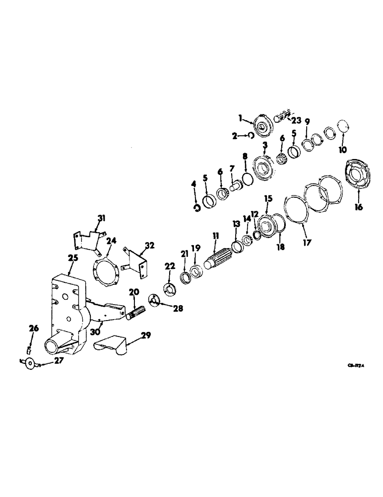 Схема запчастей Case IH 4186 - (07-34) - DRIVE TRAIN, DROP HOUSING AND CONNECTIONS, INDEPENDENT POWER TAKE OFF (04) - Drive Train