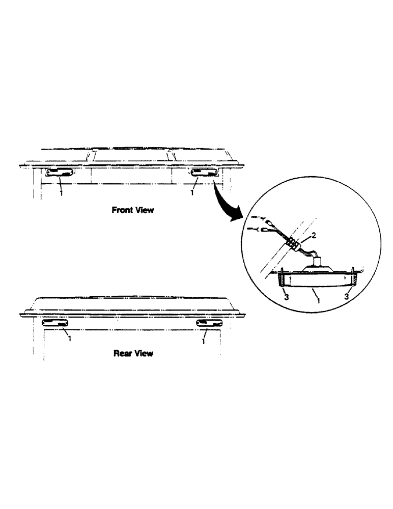 Схема запчастей Case IH 9170 - (02-26) - CAB LIGHTS (06) - ELECTRICAL