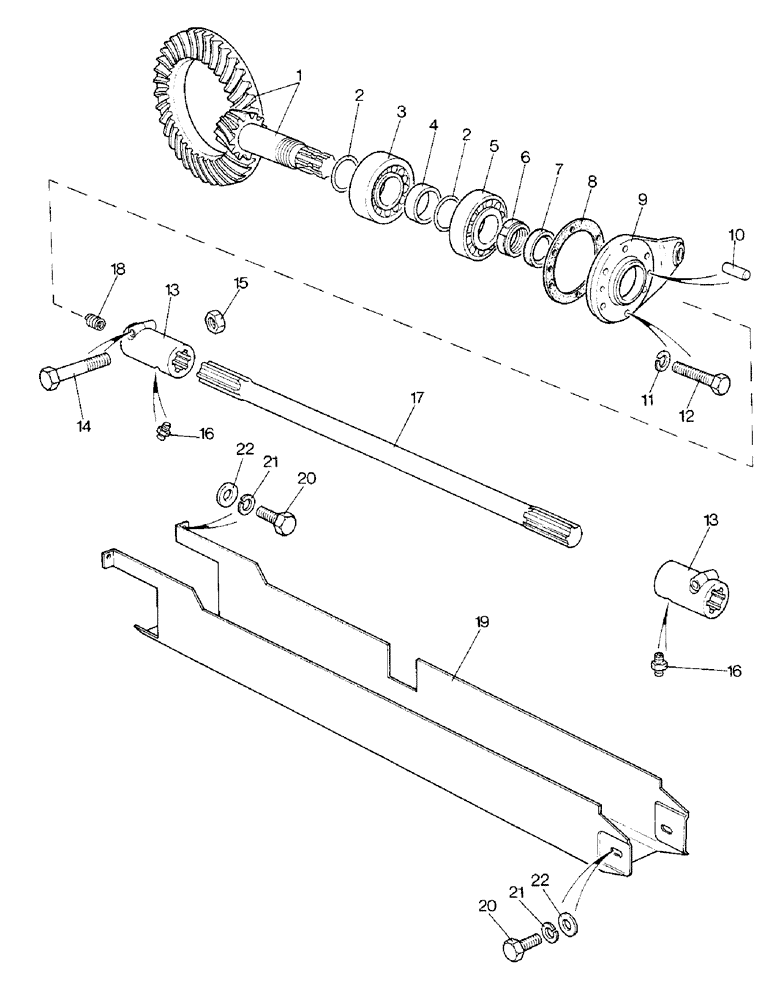 Схема запчастей Case IH 1390 - (G-08) - FRONT DRIVE, MFD CARRARO AXLE (04) - FRONT AXLE