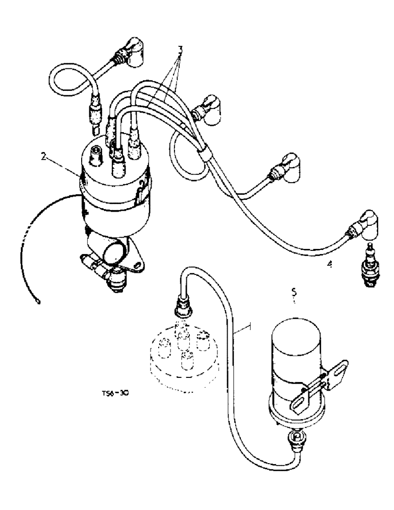 Схема запчастей Case IH 276 - (2-10) - IGNITION SYSTEM (02) - ENGINE