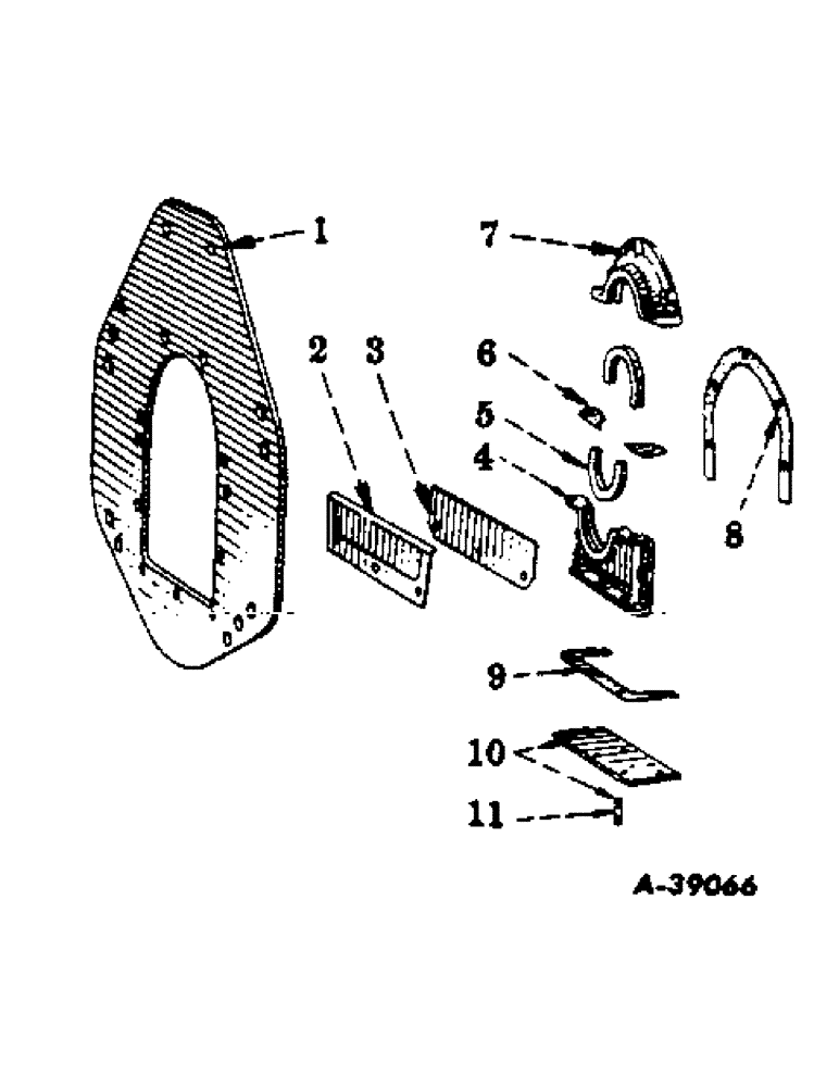 Схема запчастей Case IH 300 - (021) - CARBURETED ENGINE, REAR ENGINE SUPPORT AND CRANKSHAFT REAR OIL SEAL (01) - ENGINE