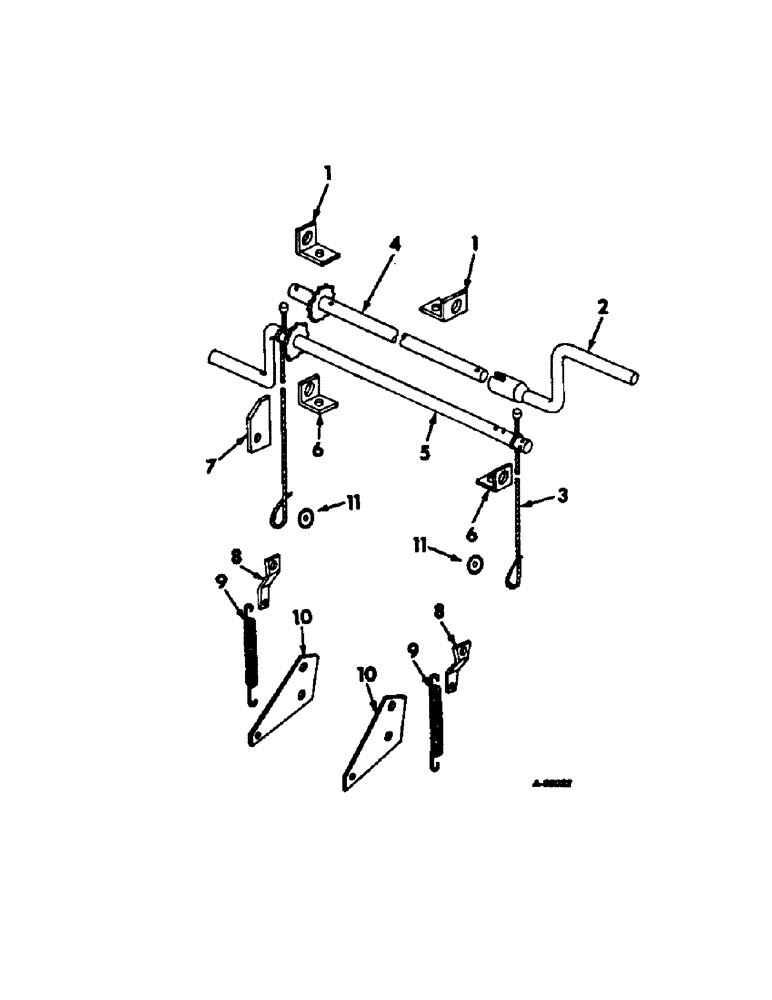 Схема запчастей Case IH 85 - (A-24) - ROLL FEED CABLE HOLDUP 