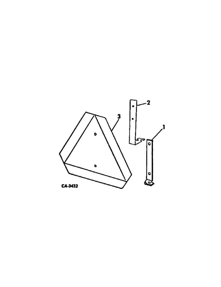 Схема запчастей Case IH 574 - (02-01) - MISCELLANEOUS, SLOW MOVING VEHICLE EMBLEM Accessories & Attachments / Miscellaneous