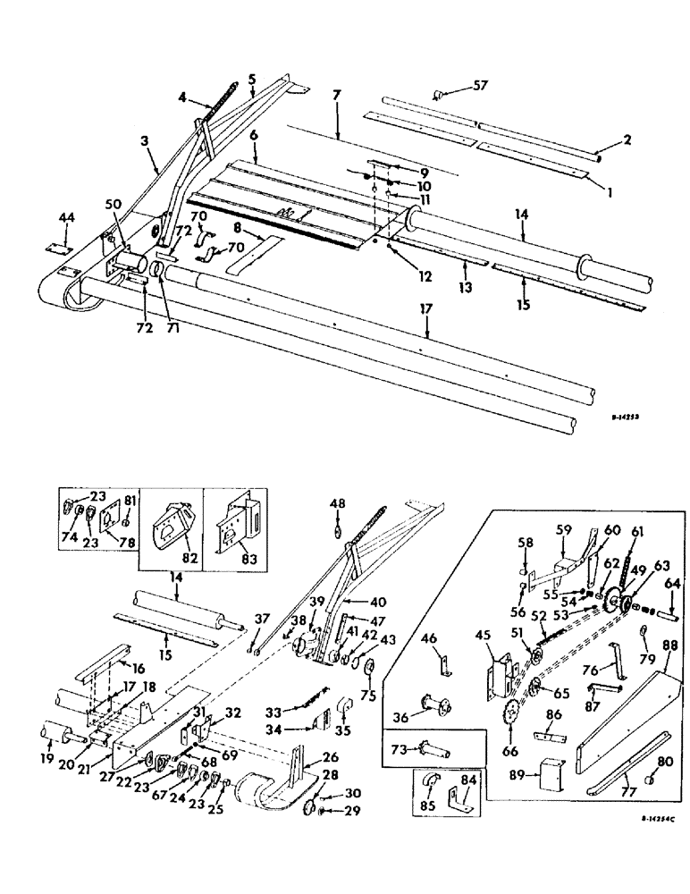 Схема запчастей Case IH 403 - (288) - WINDROW PICKUP, BELT TYPE, 12-FT (58) - ATTACHMENTS/HEADERS