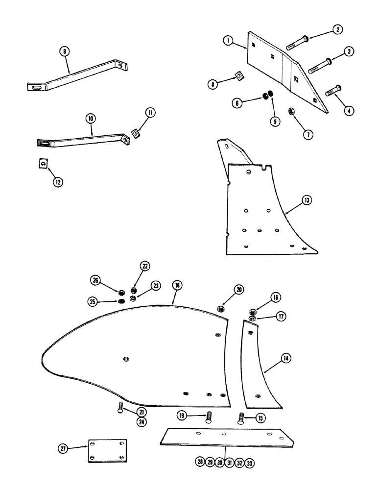 Схема запчастей Case IH 400-SERIES - (48) - BOTTOM, 18 INCH, STUBBLE 