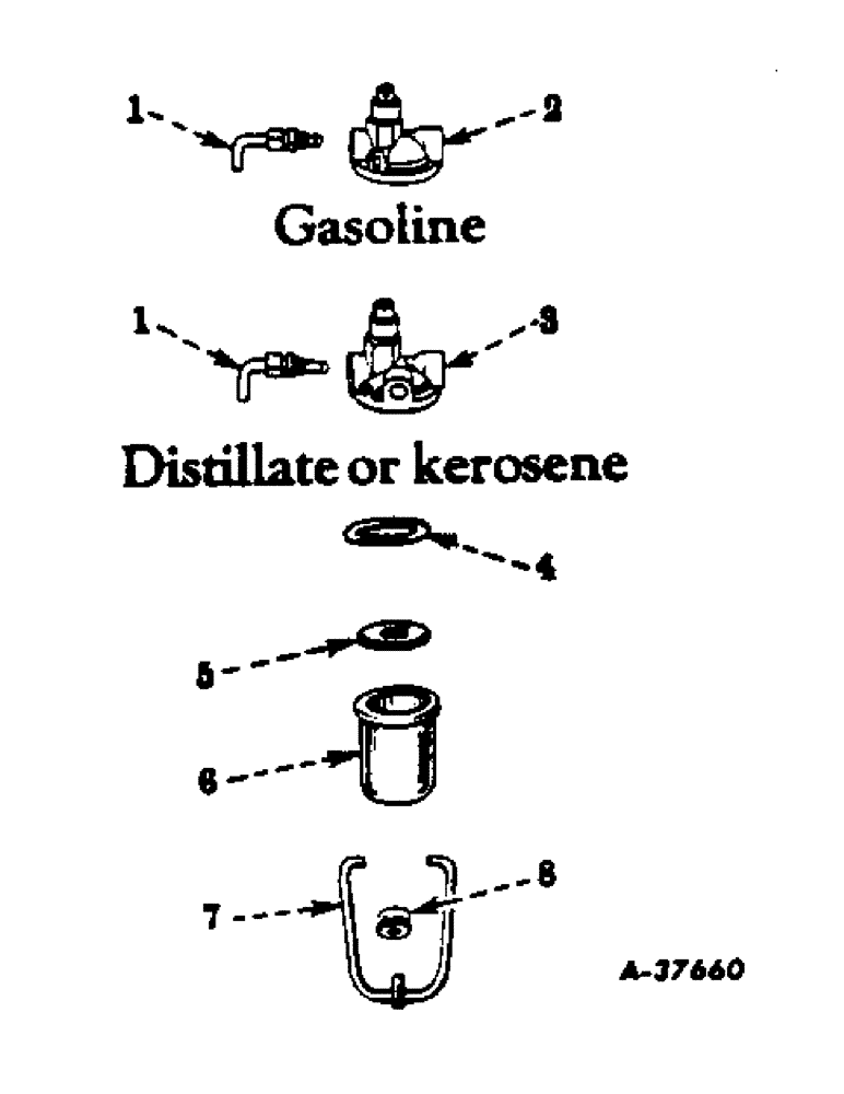 Схема запчастей Case IH 350 - (186) - CHASSIS, FUEL STRAINERS, FOR TRACTORS EQUIPPED W/ DISTILLATE, GASOLINE, OR KEROSENE BURNING ENGINES (12) - CHASSIS