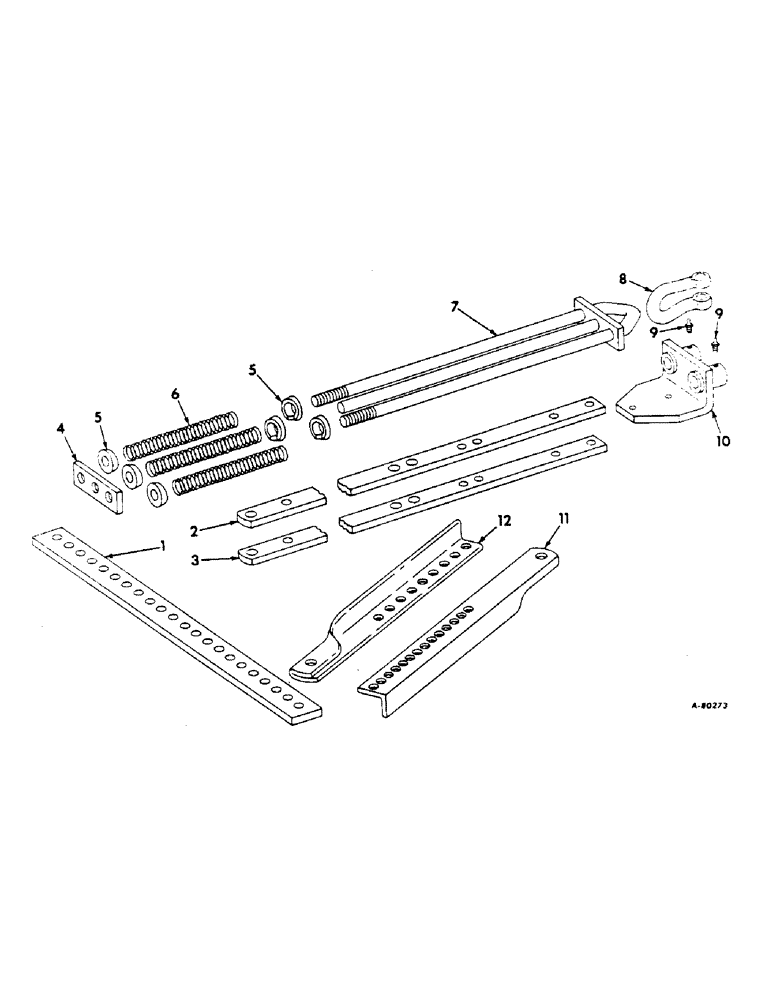 Схема запчастей Case IH 70 - (G-16) - CUSHION SPRING HITCH 
