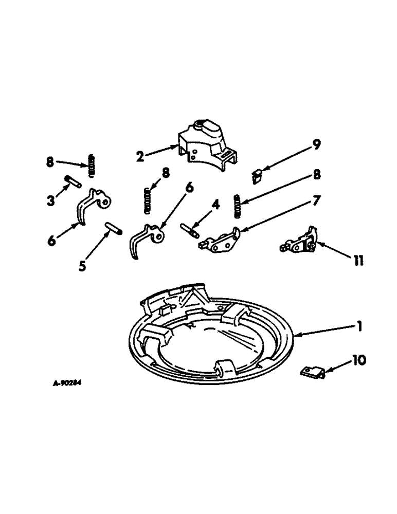 Схема запчастей Case IH 184 - (A-38) - CORN PLANTING EQUIPMENT, FOR TRANSLUCENT FIBERGLASS HOPPER 