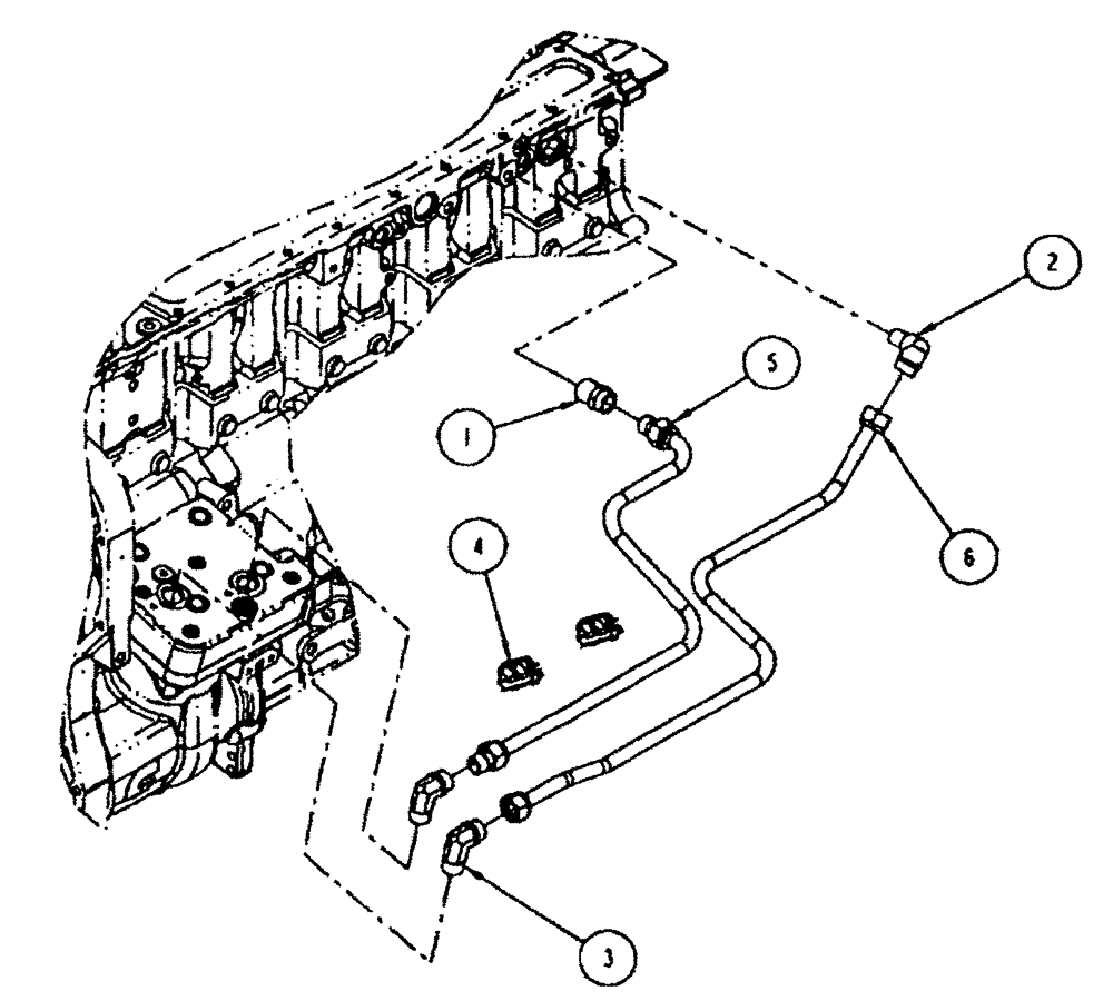 Схема запчастей Case IH SPX4410 - (03-052) - COOLANT LINES, AIR COMPRESSOR (01) - ENGINE