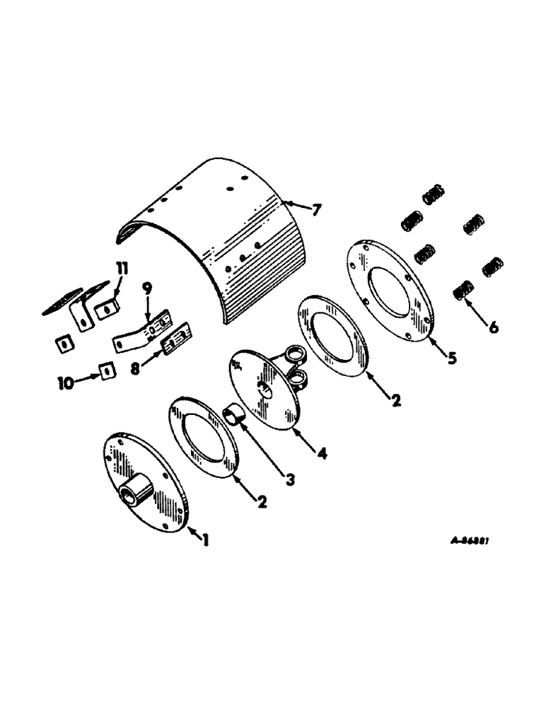 Схема запчастей Case IH 311 - (Q-14) - SLIP CLUTCH 
